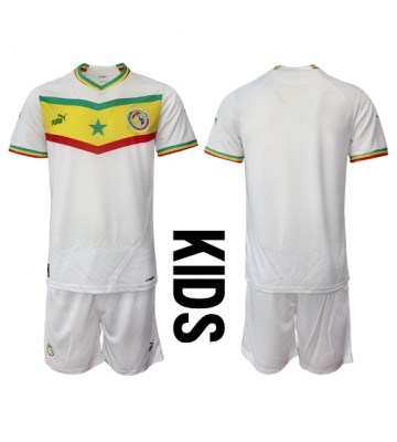 Senegal Replica Home Stadium Kit for Kids World Cup 2022 Short Sleeve (+ pants)